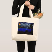 chicago op volle maan 2 pastel grote tote bag (Voorkant (product))