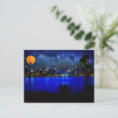 chicago op volle maan 3 briefkaart (Staand voorkant)