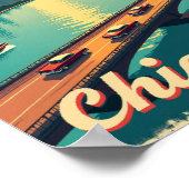 Chicago – Oude Waterfront Poster (Hoek)