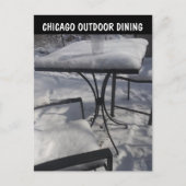 CHICAGO OUTDEURWINTER DINING BRIEFKAARTEN (Voorkant)