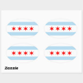 Chicago Ovale Sticker (Vel)