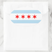 Chicago Ovale Sticker (Tas)