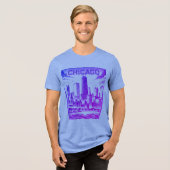 Chicago Paarse Graphic T-Shirt (Voorkant volledig)