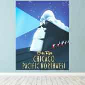 Chicago Pacific Northwest Canvas Afdruk (Insitu (Houten vloer))