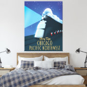 Chicago Pacific Northwest Canvas Afdruk (Insitu (Slaapkamer))