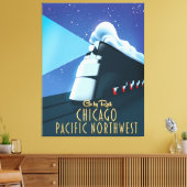 Chicago Pacific Northwest Canvas Afdruk (Insitu (Woonkamer))