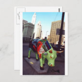 Chicago Parade of Cows Briefkaart (Voorkant / Achterkant)