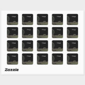 Chicago Park Blackened Skies Vierkante Sticker (Vel)