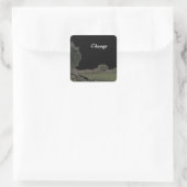 Chicago Park Blackened Skies Vierkante Sticker (Tas)