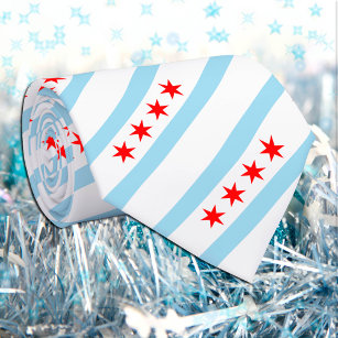 Chicago Patriottic Stropdassen, Elegant Chicago Fl Stropdas