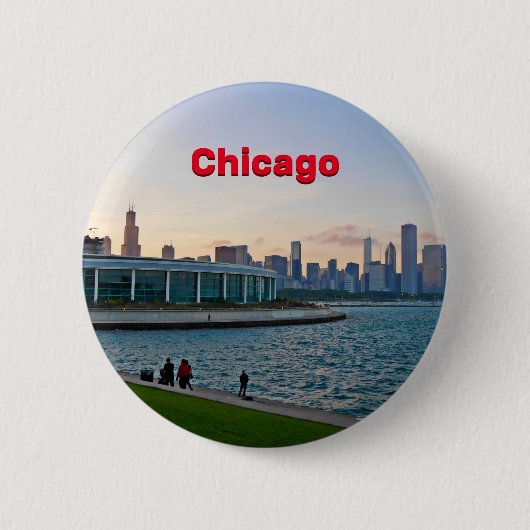 Chicago Pin Ronde Button 5,7 Cm (Voorkant)