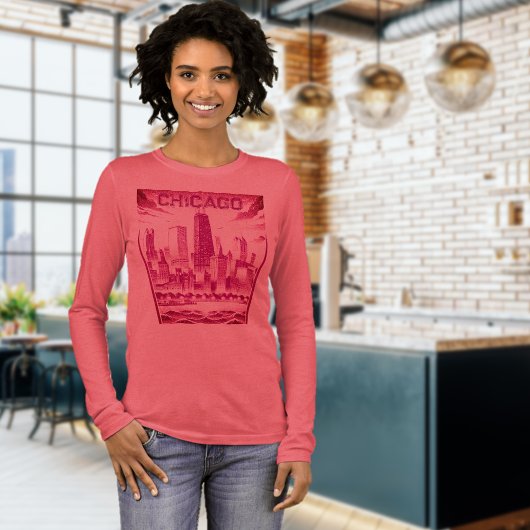 Chicago Plum Graphic T-shirt