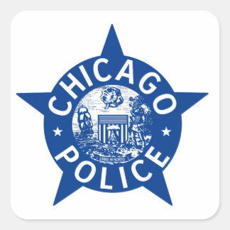 Chicago Police STAR Vierkante Sticker