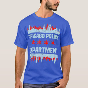Chicago politieagent Chicago Flag Skyline T-shirt
