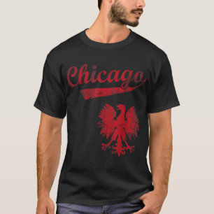 Chicago Pools Amerikaans erfgoed Polska Polen T-shirt