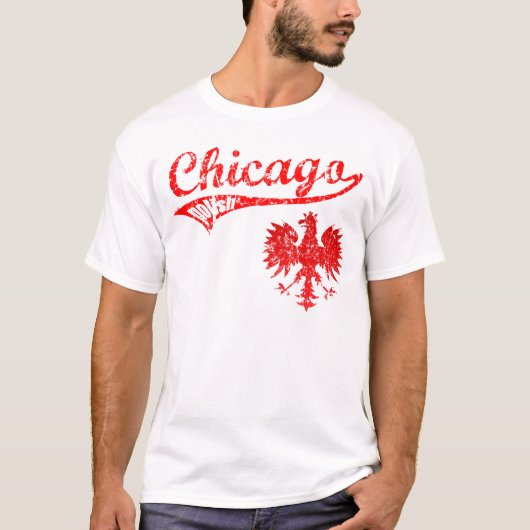 Chicago Pools Baseball-stijl T-shirt (Voorkant)