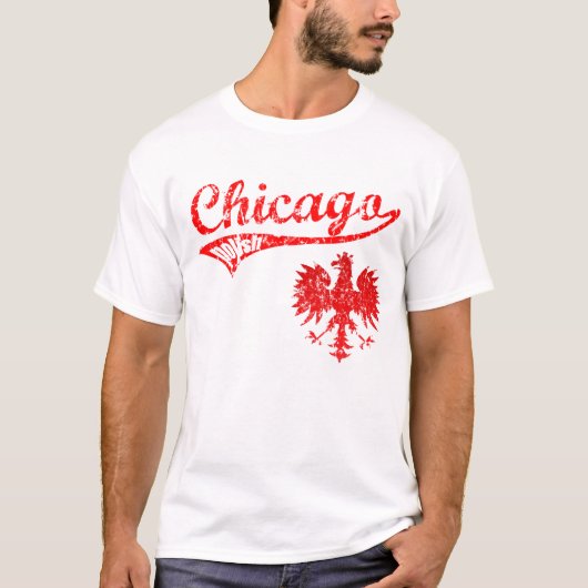 Chicago Pools Baseball-stijl T-shirt (Voorkant)