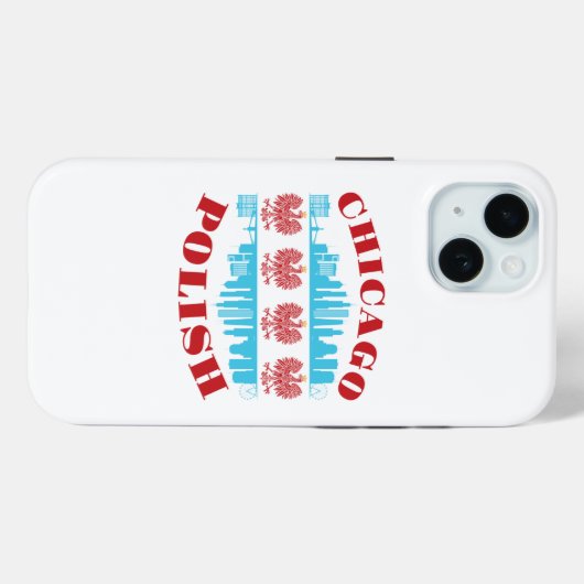 Chicago Poolse erfgoedPride Case-Mate iPhone Case (Achterkant (horizontaal))