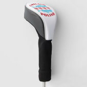 Chicago Poolse erfgoedPride Golfheadcover (Schuin)