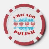 Chicago Poolse erfgoedPride Poker Chips (Achterkant)