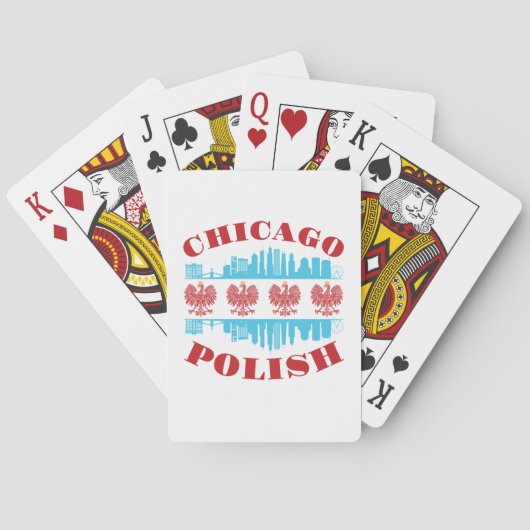 Chicago Poolse erfgoedPride Pokerkaarten (Achterkant)