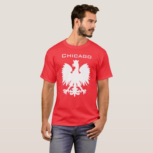 Chicago Poolse Pride T-shirt (Voorkant volledig)