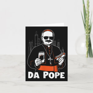 Chicago Pope Leo XIV Da Pope Funny Meme Kaart