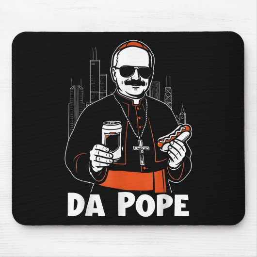 Chicago Pope Leo XIV Da Pope Funny Meme Muismat (Voorkant)