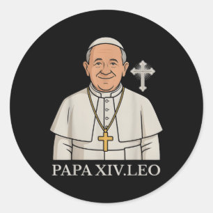 Chicago Pope Leo XIV Da Pope Funny Meme Ronde Sticker