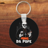 Chicago Pope Leo XIV Da Pope Funny Meme Sleutelhanger (Voorkant)