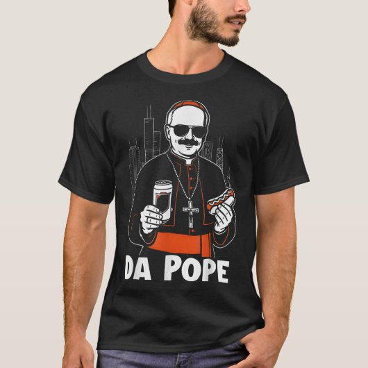 Chicago Pope Leo XIV Da Pope Funny Meme T-shirt (Voorkant)