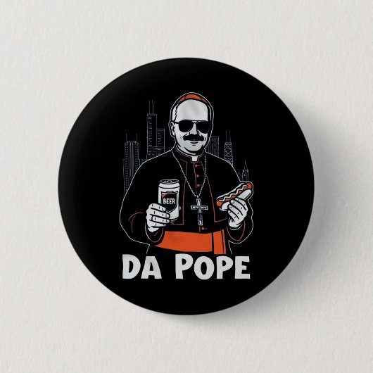 Chicago Pope Leo XIV da Pope Ronde Button 5,7 Cm (Voorkant)