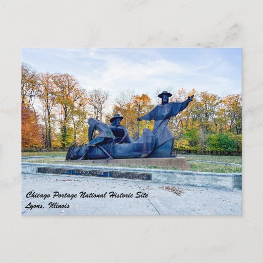 Chicago Portage National Historic Site Briefkaart (Voorkant)