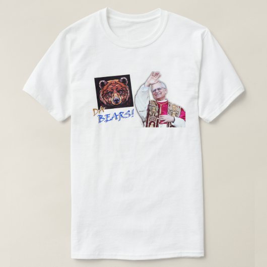 Chicago Pride Beren en paus Leo T-shirt (Design voorkant)