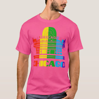 Chicago Pride Chicago LGBT Gift LGBTQ Supporter T T-shirt