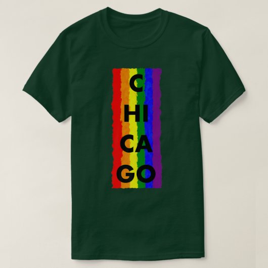 Chicago Pride LGBTQ Premium T-Shirt (Design voorkant)