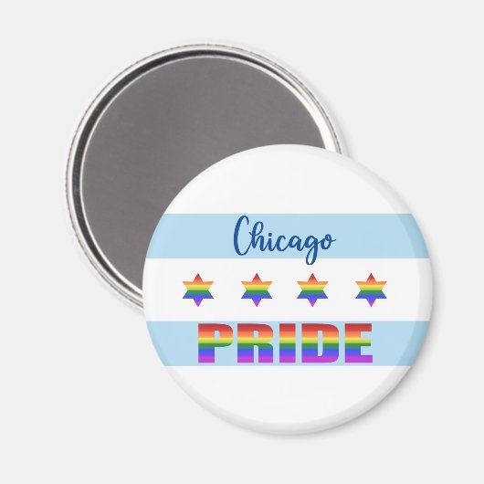 Chicago Pride Magneet (Voorkant / Achterkant)