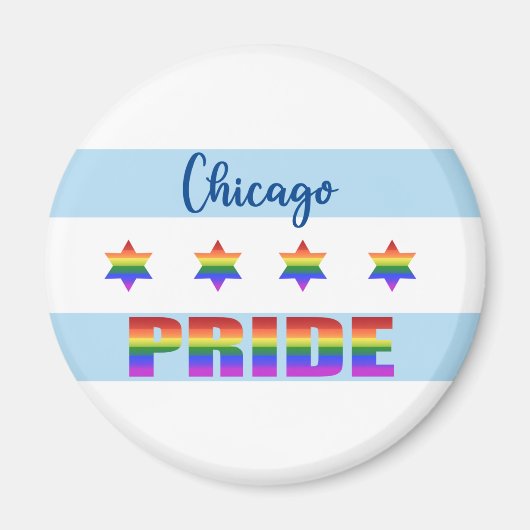 Chicago Pride Magneet (Voorkant)