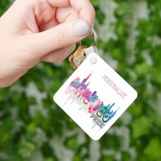 Chicago Pride Rainbow Sleutelhanger (Hand)