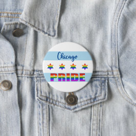 Chicago Pride Ronde Button 7,6 Cm