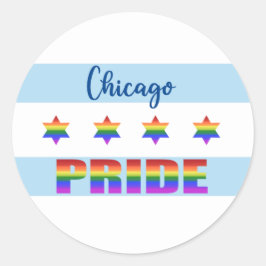 Chicago Pride Ronde Sticker