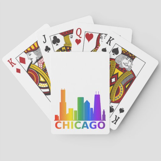 Chicago Pride-speelkaarten Pokerkaarten (Achterkant)