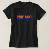 Chicago Pride T-shirt | Regenboogvlag (Design voorkant)