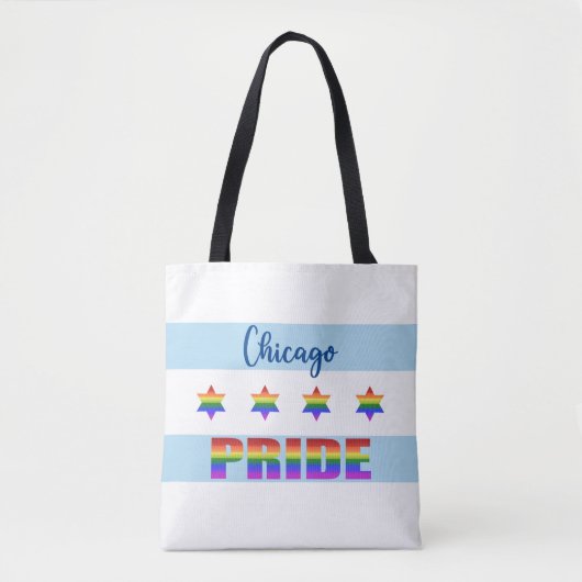 Chicago Pride Tote Bag (Voorkant)