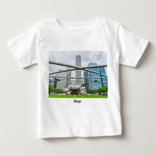 Chicago Pritzker Paviljoen Baby T-shirt (Voorkant)