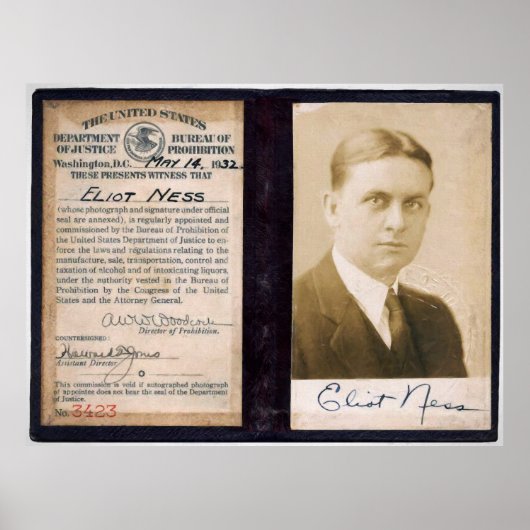 CHICAGO PROHIBITION AGENT ELIOT NESS ONTOUCHABLE POSTER (Voorkant)