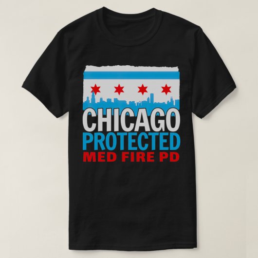 Chicago Protected Med Fire PD, Chicago Souvenir T-shirt (Design voorkant)