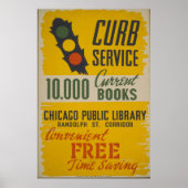 Chicago Public Library Curb Service Poster (Voorkant)