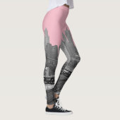 Chicago Rail Yards Downtown 1960's Railroad Foto Leggings (Rechts)