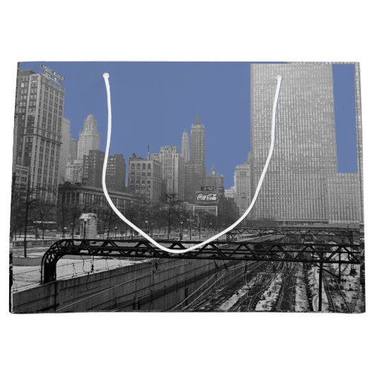 Chicago Rail Yards Michican Avenue 1960 Large Cadeautasje (Voorkant)